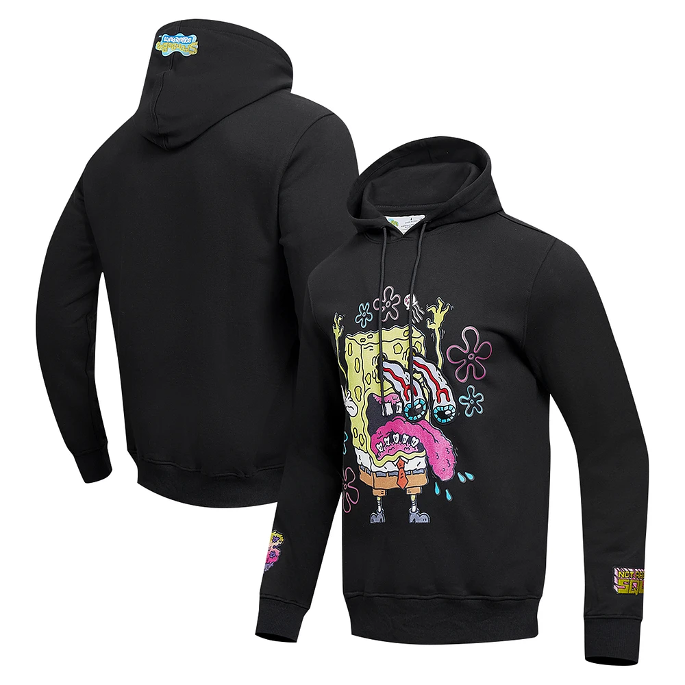 Men's Freeze Max Black SpongeBob SquarePants Messy and Gross Bob Pullover Hoodie