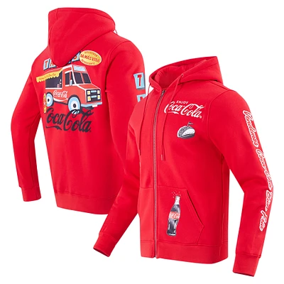 Men's Freeze Max Red Coca-Cola Tacos Full-Zip Hoodie Jacket