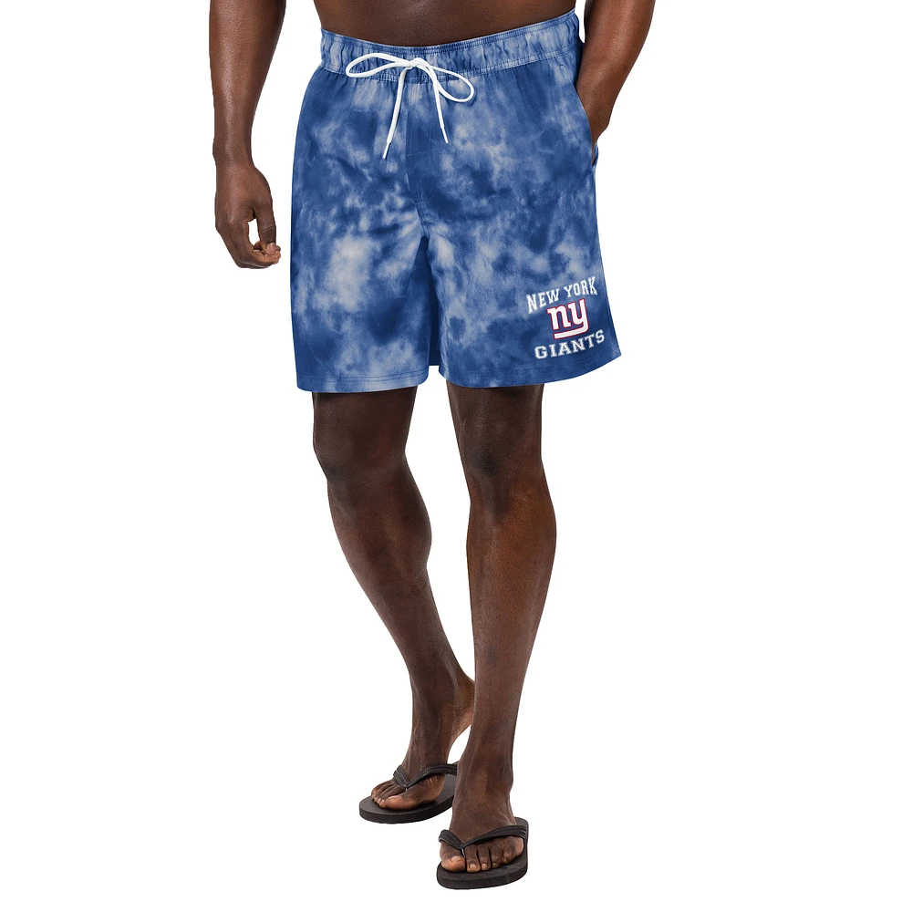 Men's G-III Sports by Carl Banks Royal New York Giants Change Up Volley Swim Trunks