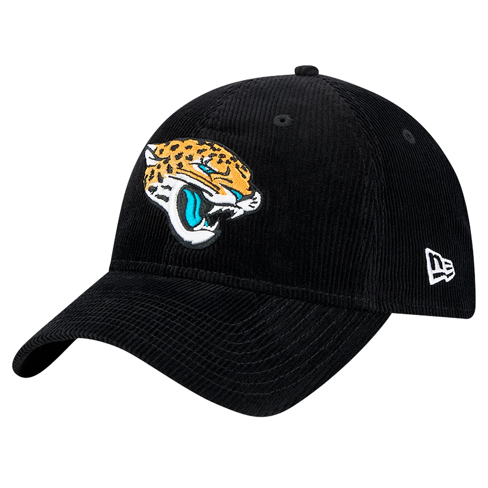 Men's New Era Black Jacksonville Jaguars Corded 9TWENTY Adjustable Hat