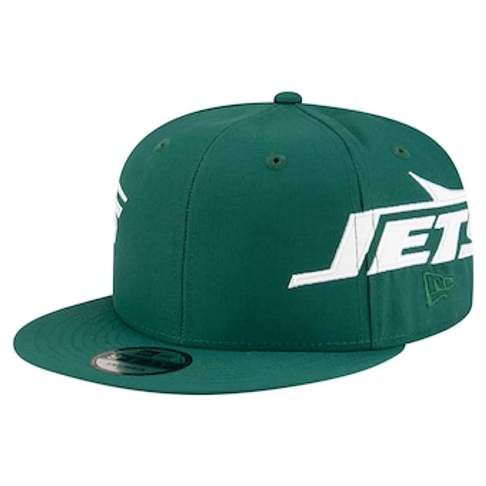 Men's New Era Green New York Jets Helmet 9FIFTY Snapback Hat