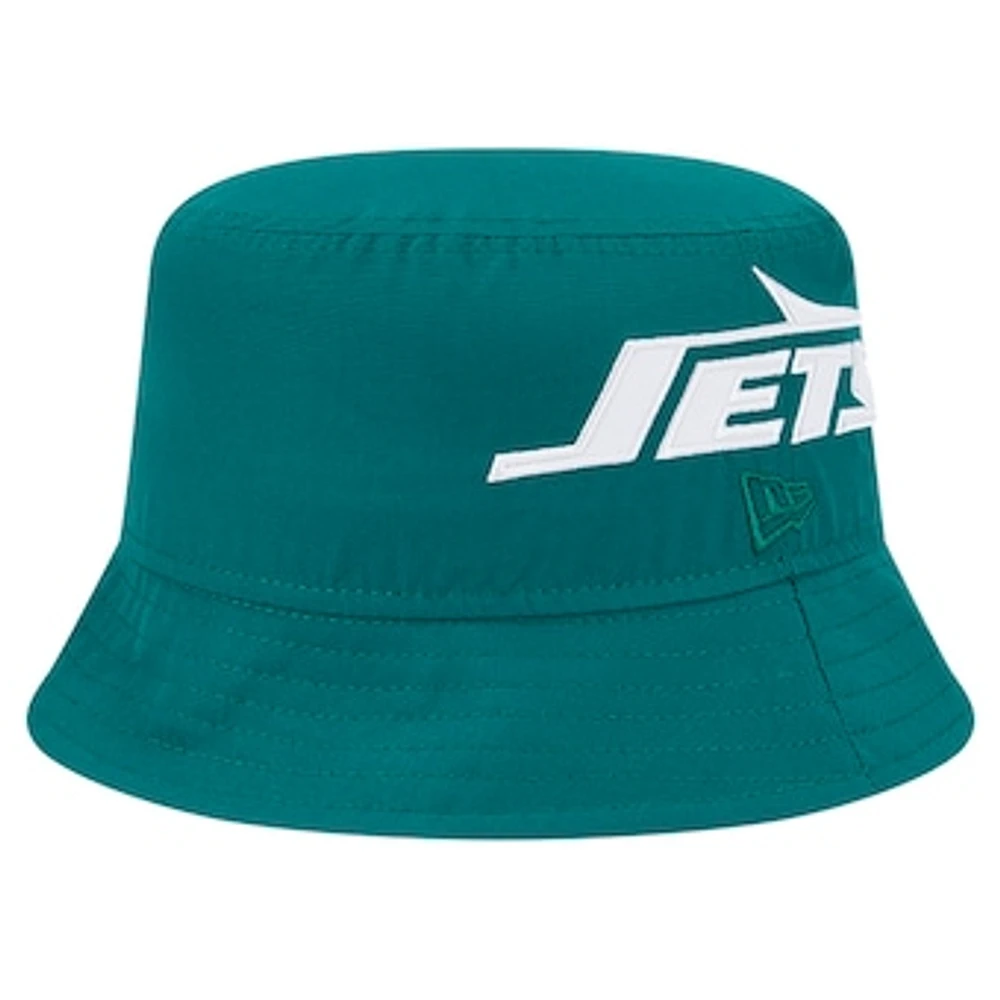 Men's New Era Green New York Jets Helmet Bucket Hat