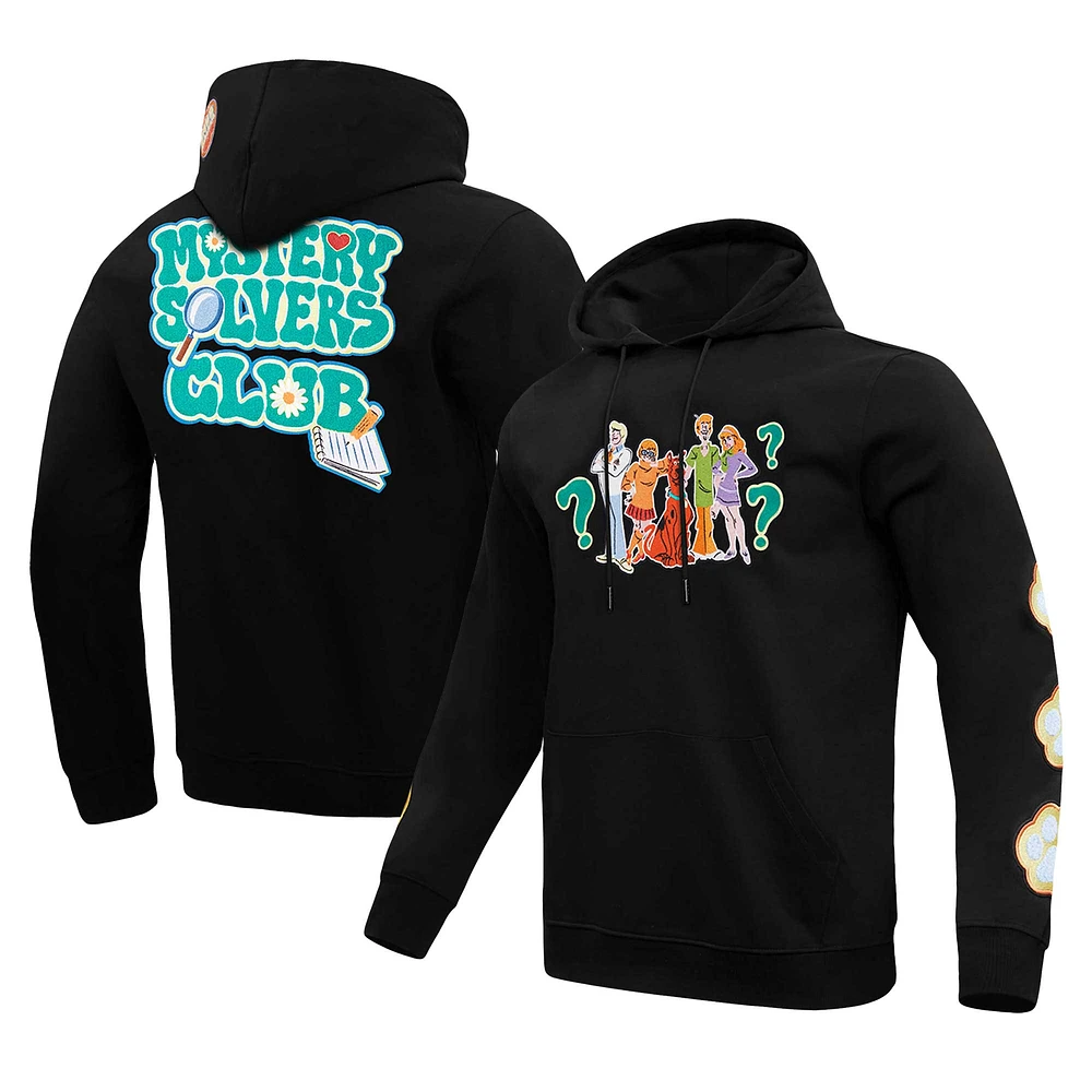 Unisex Freeze Max Black Scooby-Doo Mystery Solvers Club Pullover Hoodie