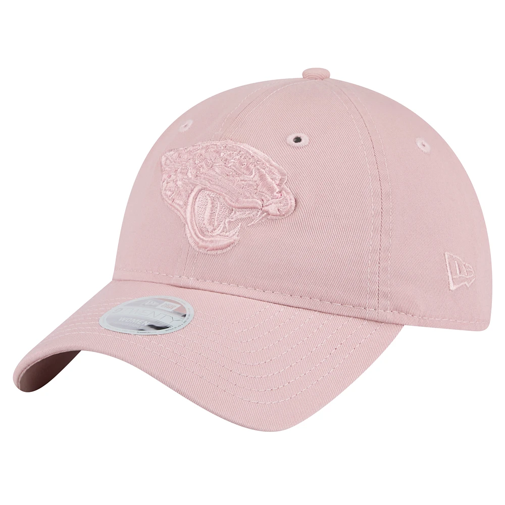 Women's New Era Light Pink Jacksonville Jaguars Main 9TWENTY Adjustable Hat