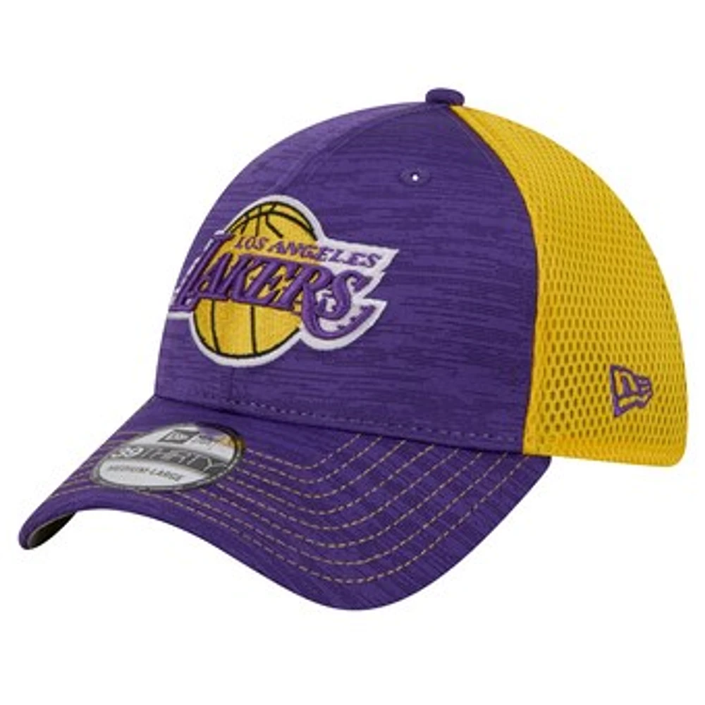 Men's New Era Purple Los Angeles Lakers Active Tech Neo Flex 39THIRTY Flex Hat