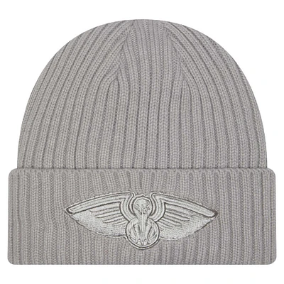 Men's New Era Gray New Orleans Pelicans Color Pack Cuffed Knit Hat