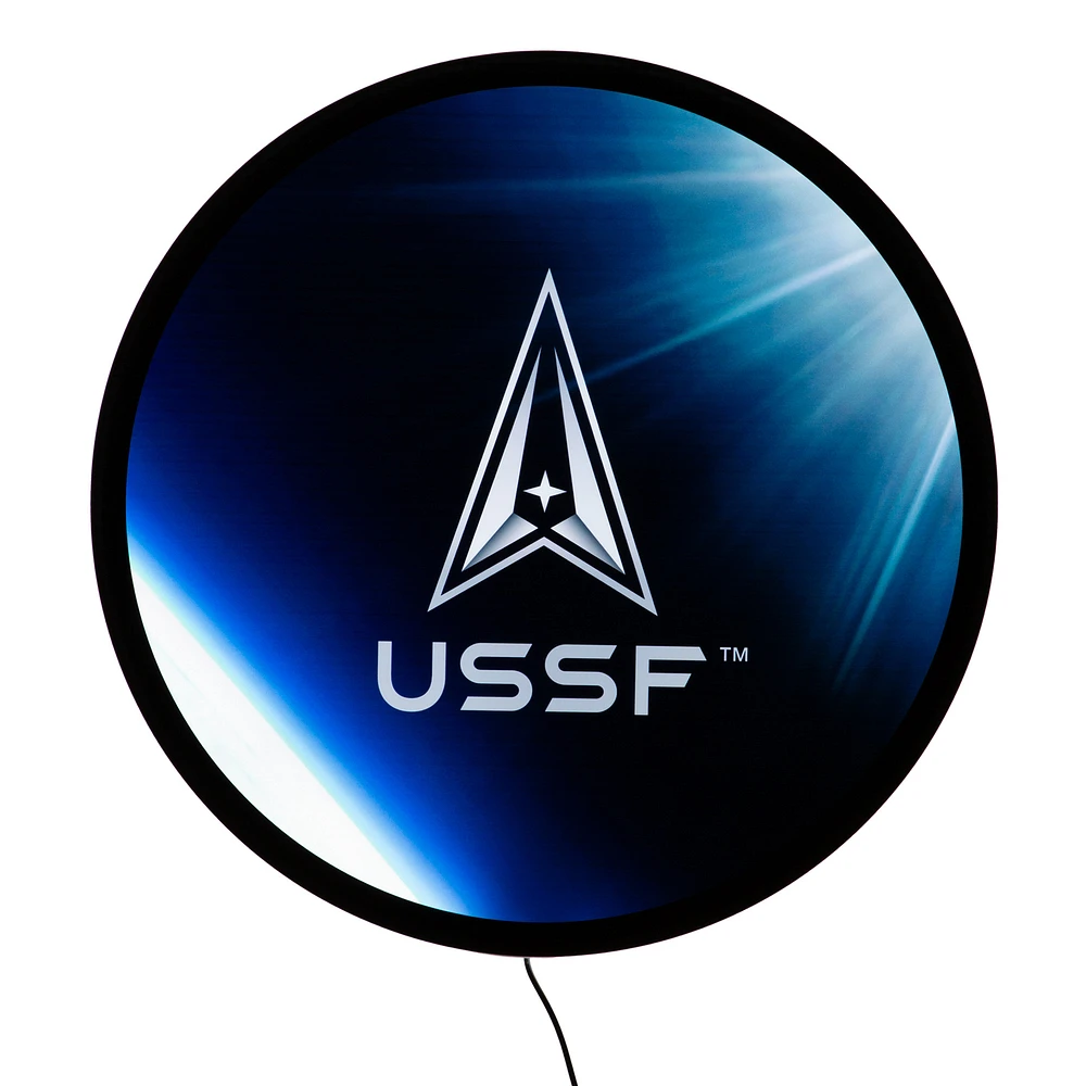 Space Force LED XL Round Wall Sign