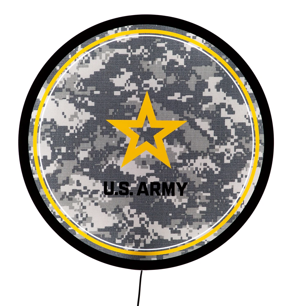 Army LED XL Round Wall Sign