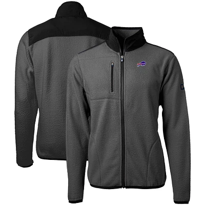 Men's Cutter & Buck Gray Buffalo Bills Cascade Eco Sherpa Fleece Full-Zip Jacket