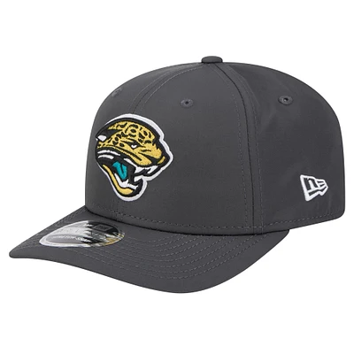 Men's New Era Graphite Jacksonville Jaguars Main 9SEVENTY Stretch-Snap Hat