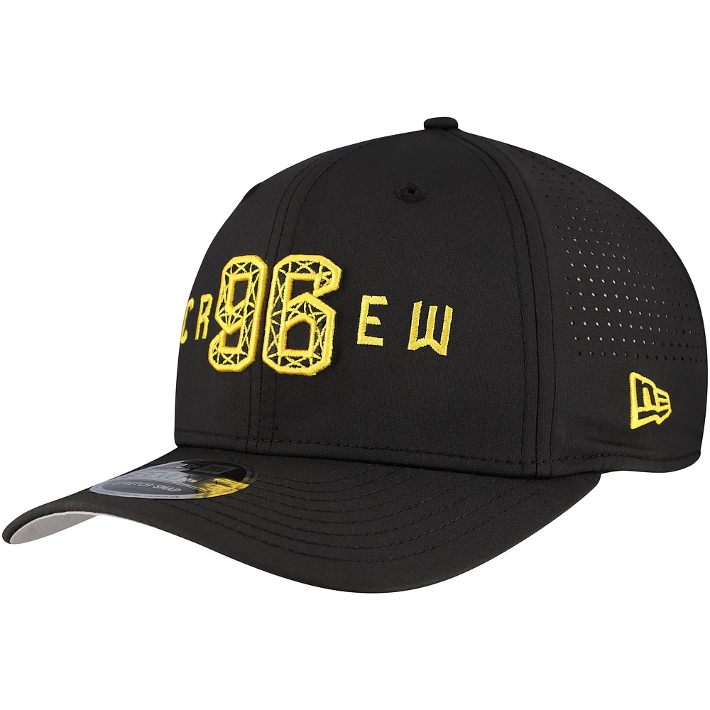 Men's New Era Black Columbus Crew 9SEVENTY Stretch-Snap Adjustable Hat