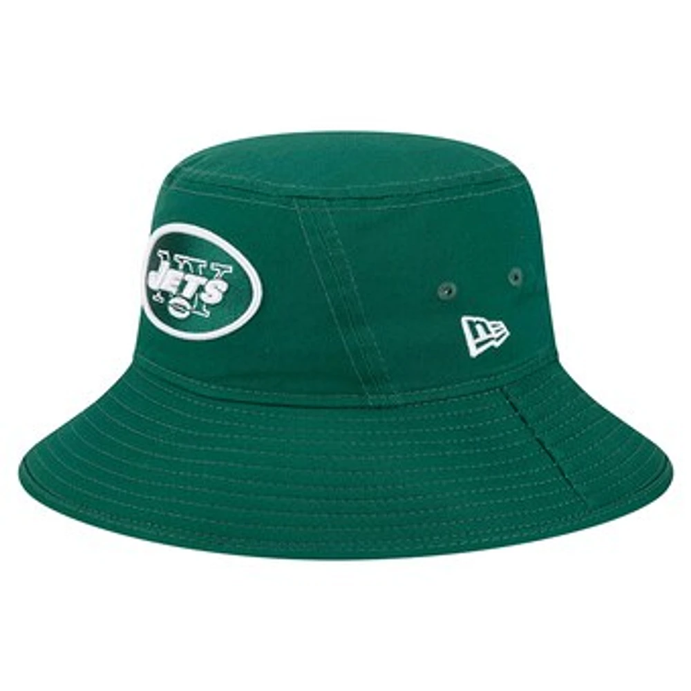 Men's New Era Green New York Jets Main Bucket Hat