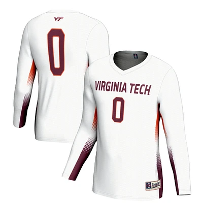 Youth GameDay Greats #0 White Virginia Tech Hokies Women's Volleyball Lightweight Fashion Jersey