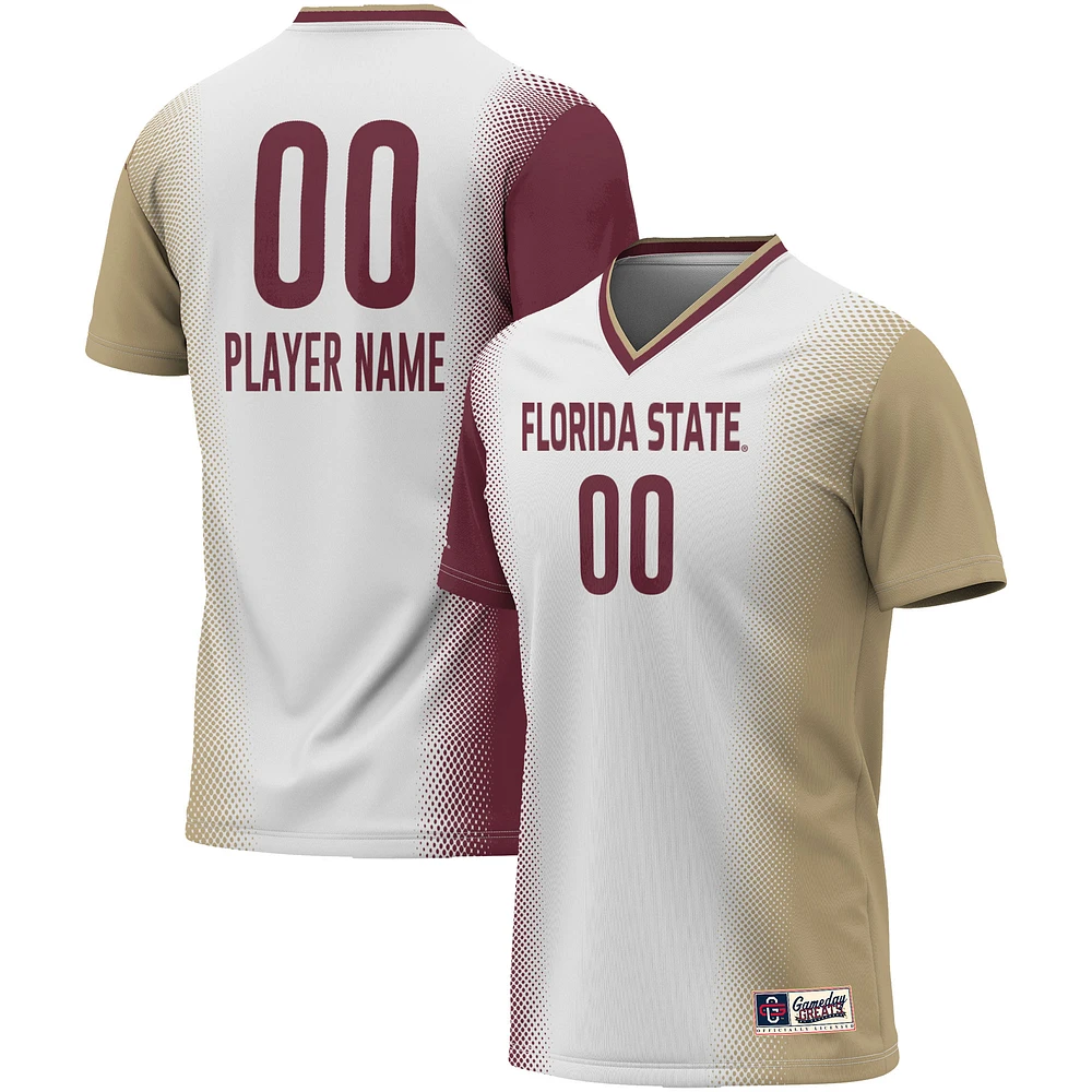 Youth GameDay Greats White Florida State Seminoles Lightweight NIL Pick-A-Player Women's Soccer Jersey