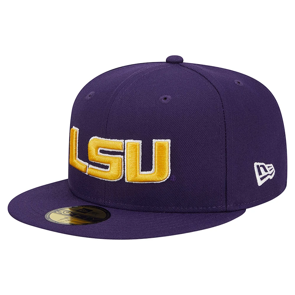 Men's New Era Purple LSU Tigers 59FIFTY Fitted Hat