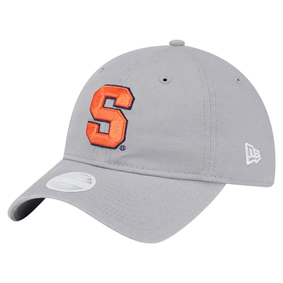 Women's New Era Gray Syracuse Orange Logo 9TWENTY Adjustable Hat