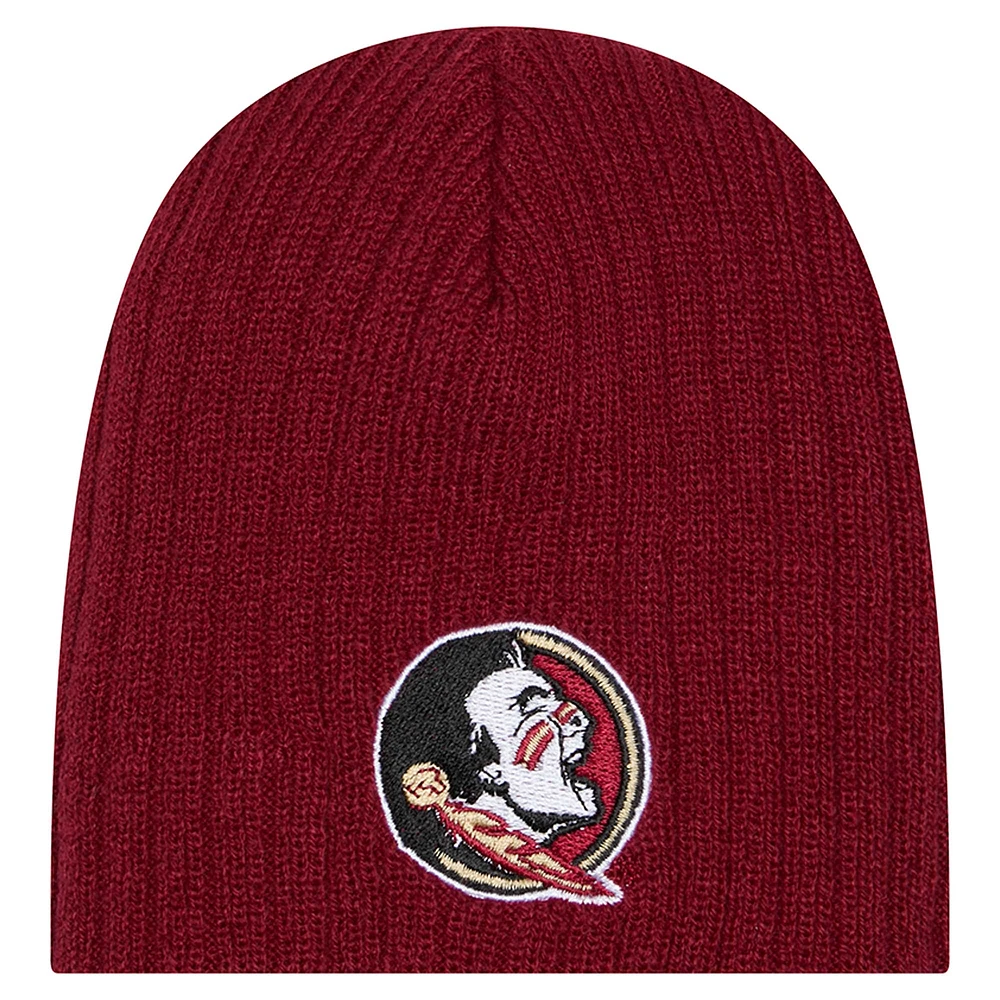 Infant New Era Garnet Florida State Seminoles Mini Fan Beanie