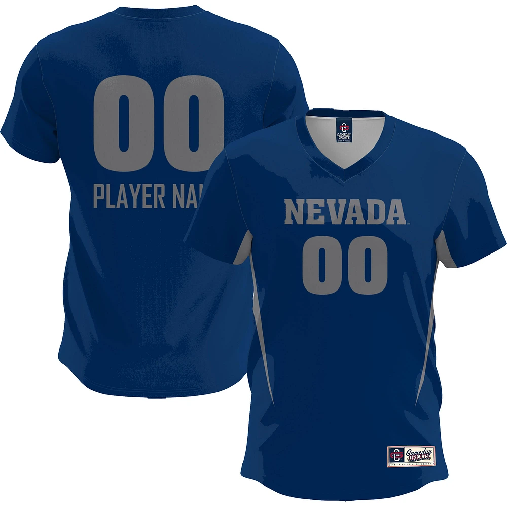 Youth GameDay Greats Navy Nevada Wolf Pack Lightweight NIL Pick-A-Player Women's Soccer Jersey
