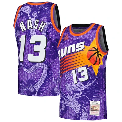 Men's Mitchell & Ness Steve Nash Purple Phoenix Suns 1996/97 Hardwood Classics Asian Heritage 6.0 Swingman Throwback Player Jersey
