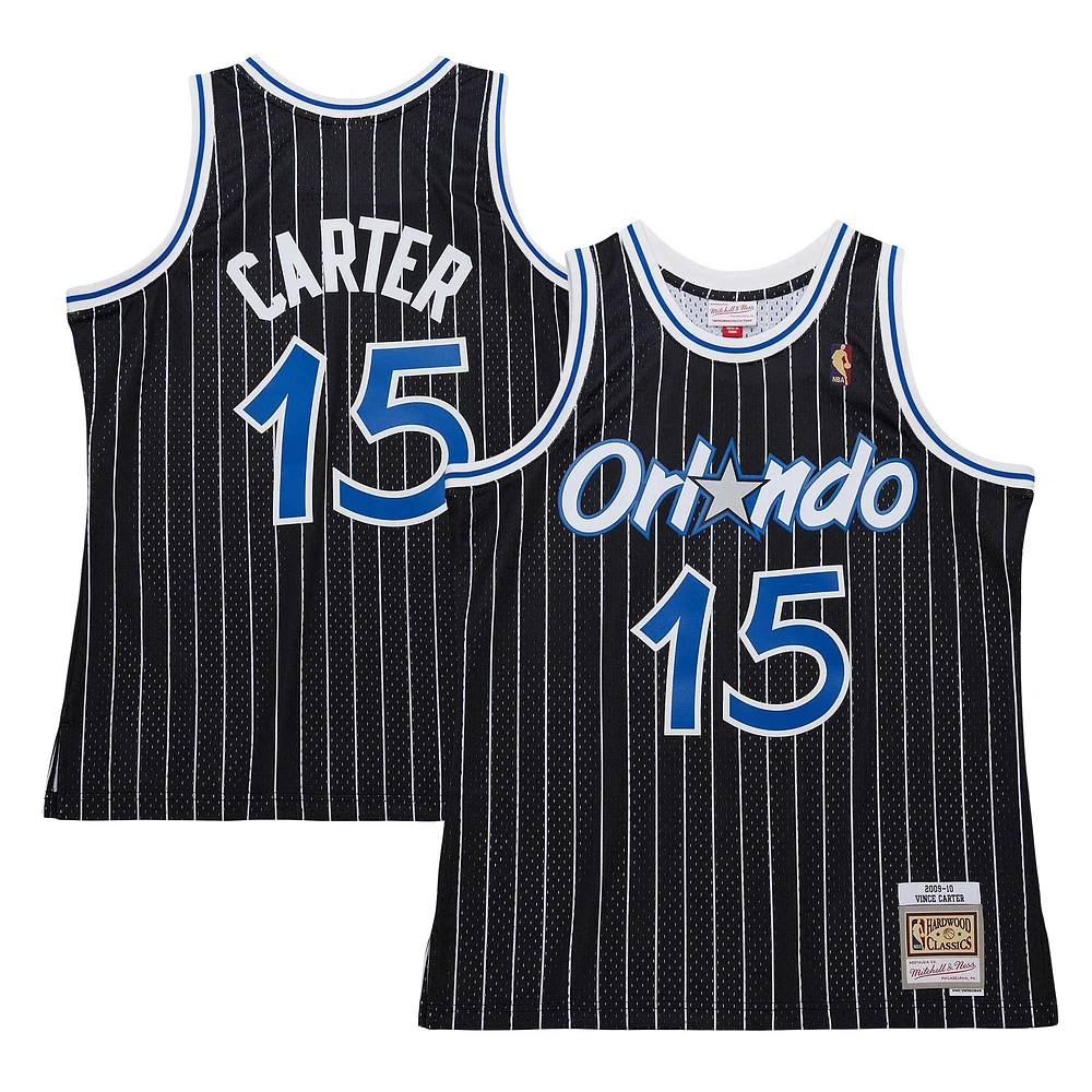 Men's Mitchell & Ness Vince Carter Black Orlando Magic 2009/10 Hardwood Classics Swingman Jersey