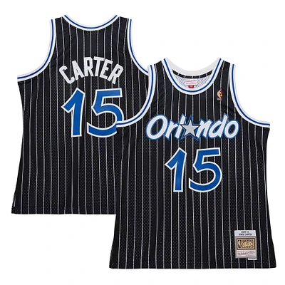 Men's Mitchell & Ness Vince Carter Black Orlando Magic 2009/10 Hardwood Classics Swingman Jersey