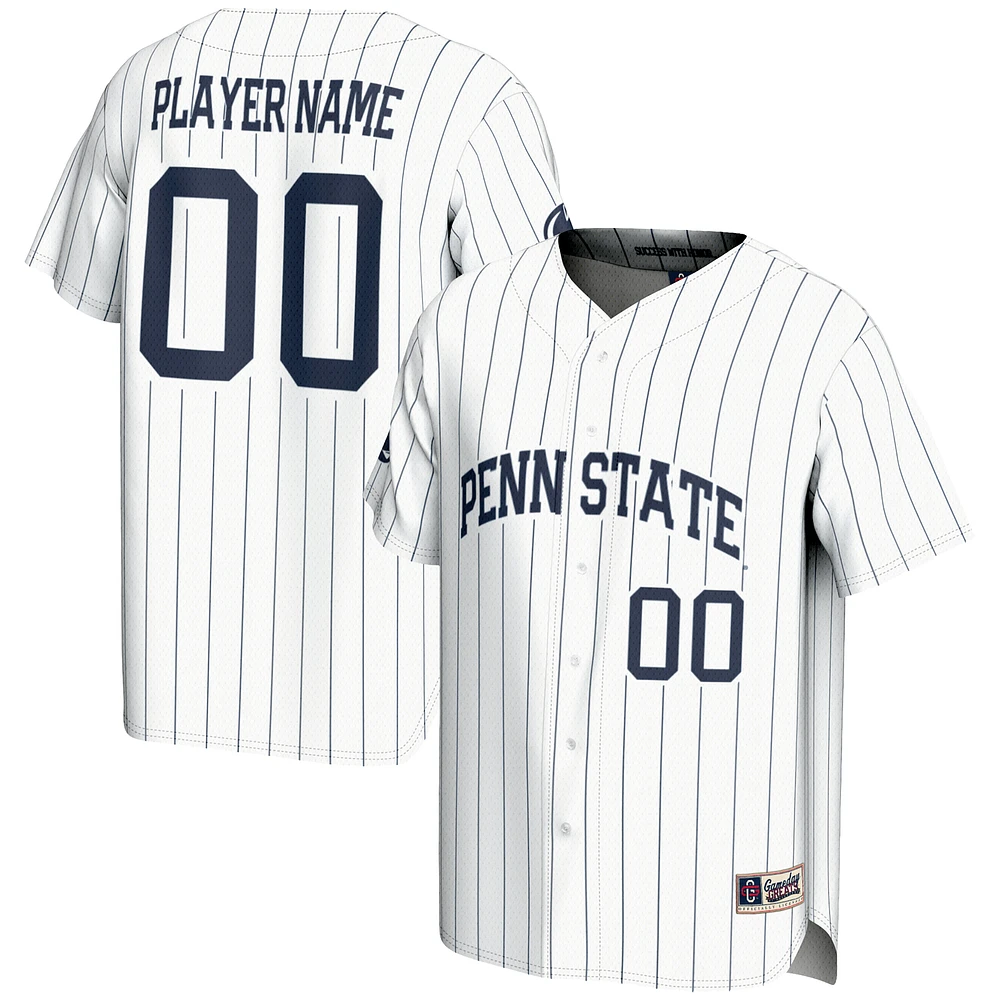 Men's GameDay Greats White Penn State Nittany Lions NIL Pick-A-Player Lightweight Baseball Jersey