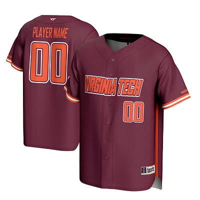 Youth GameDay Greats Maroon Virginia Tech Hokies NIL Pick-A-Player Lightweight Baseball Jersey