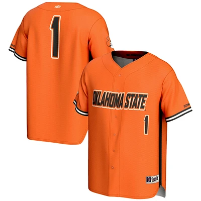 Men's GameDay Greats #1 Oklahoma State Cowboys Lightweight Baseball Fashion Jersey