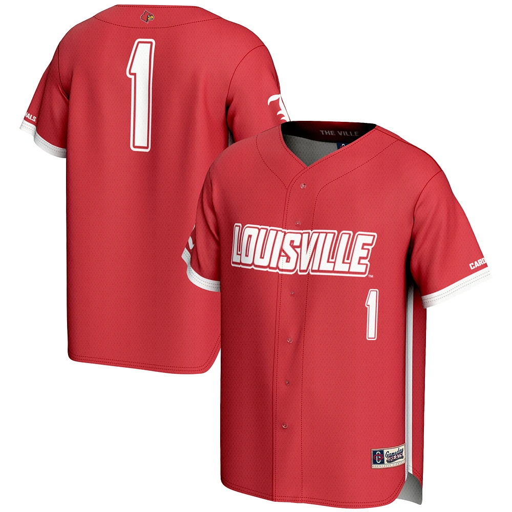 Youth GameDay Greats #1 Louisville Cardinals Lightweight Baseball Fashion Jersey