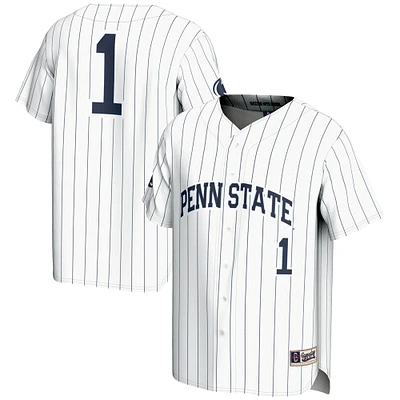 Youth GameDay Greats #1 White Penn State Nittany Lions Lightweight Baseball Fashion Jersey