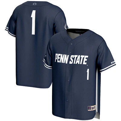 Youth GameDay Greats #1 Navy Penn State Nittany Lions Lightweight Baseball Fashion Jersey