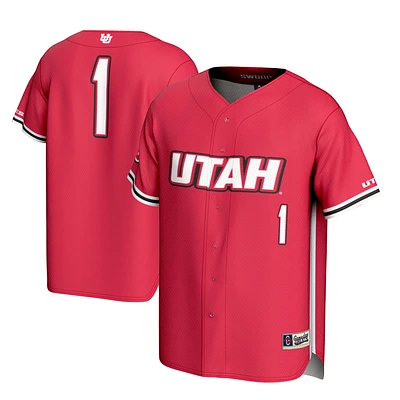 Youth GameDay Greats #1 Utah Utes Lightweight Baseball Fashion Jersey