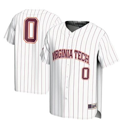 Youth GameDay Greats #0 White Virginia Tech Hokies Lightweight Baseball Fashion Jersey