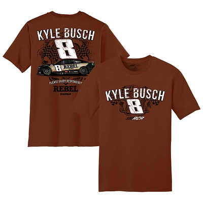 Men's Richard Childress Racing Team Collection Brown Kyle Busch Rebel Bourbon Car T-Shirt