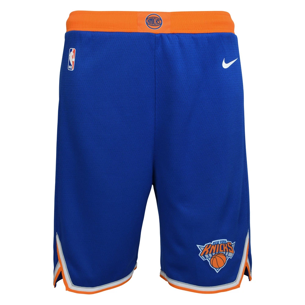 Youth Nike Blue New York Knicks Swingman Performance Shorts – Icon Edition