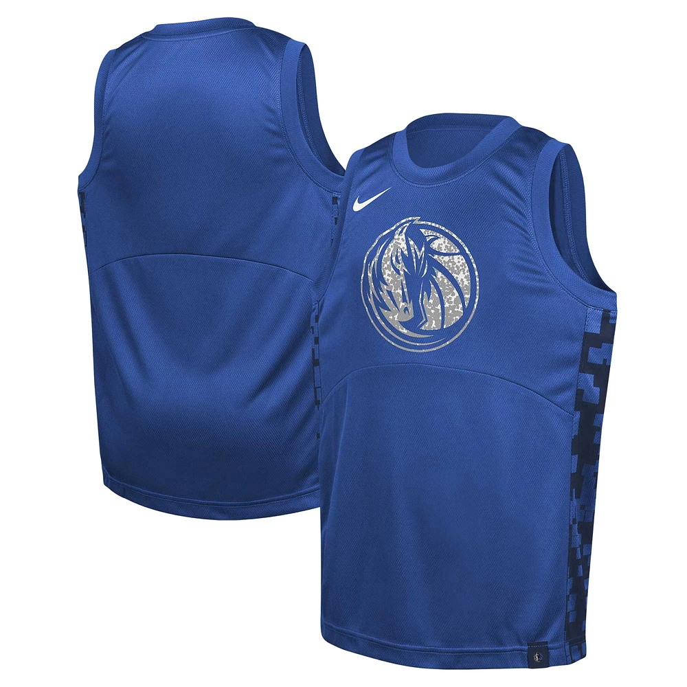 Youth Nike Blue Dallas Mavericks Courtside Starting Five Team Jersey