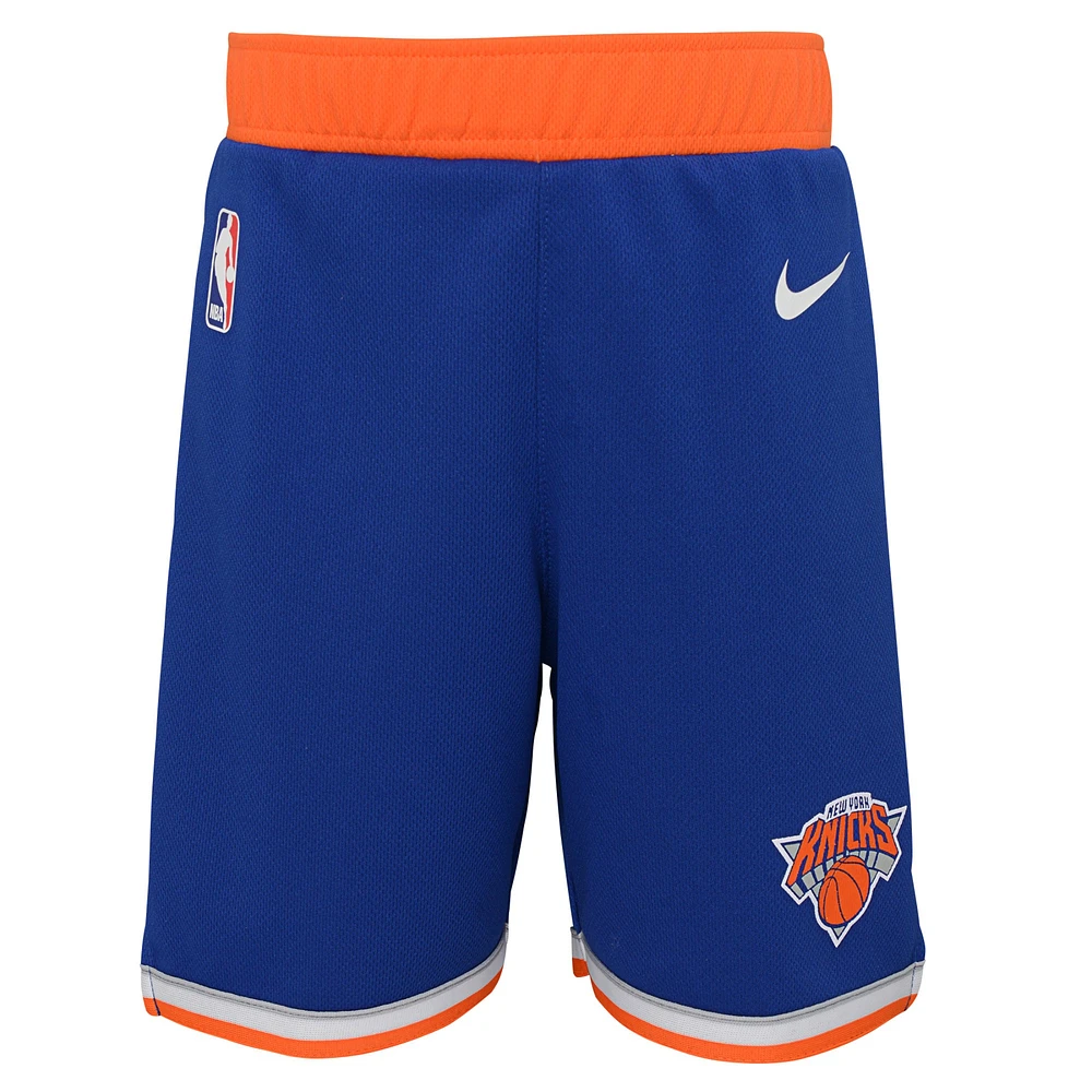 Toddler Nike Blue New York Knicks Icon Replica Shorts
