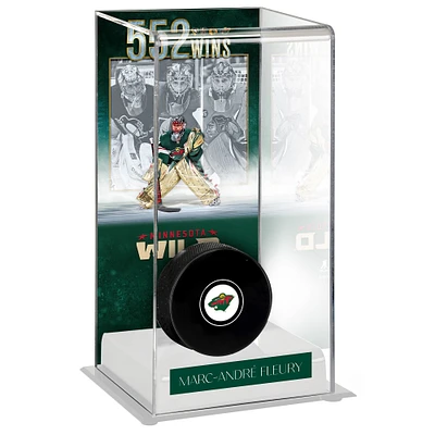 Marc-Andre Fleury Minnesota Wild Deluxe Tall Hockey Display Case