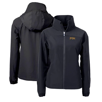 Women's Cutter & Buck Pittsburgh Pirates City Connect Charter Eco Recycled Full-Zip Jacket