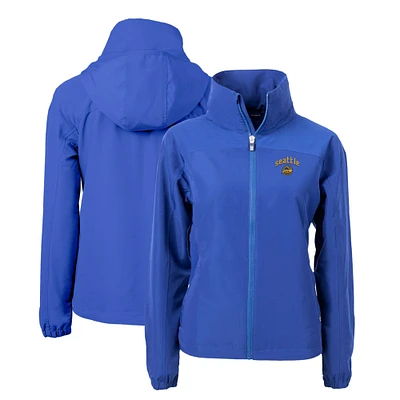 Women's Cutter & Buck Seattle Mariners City Connect Charter Eco Recycled Full-Zip Jacket