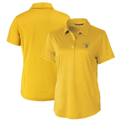 Women's Cutter & Buck Gold Seattle Mariners City Connect Prospect Textured Stretch Polo