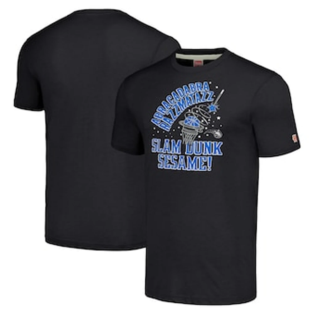 Unisex Homage Charcoal Orlando Magic Slam Dunk Sesame Tri-Blend T-Shirt
