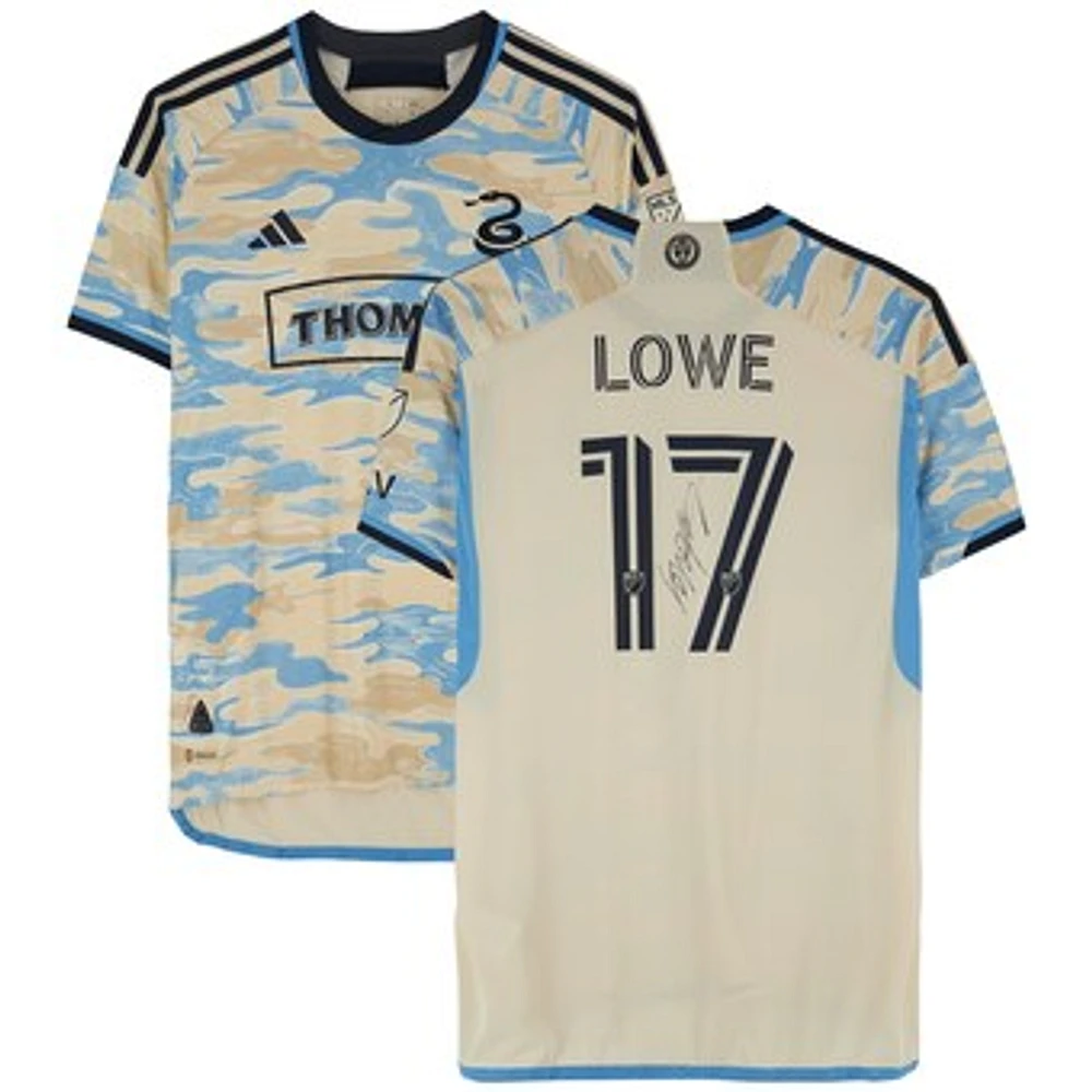 Damion Lowe Philadelphia Union Autographed Match-Used #17 Tan Jersey from the 2023 MLS Season