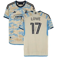 Damion Lowe Philadelphia Union Autographed Match-Used #17 Tan Jersey from the 2023 MLS Season