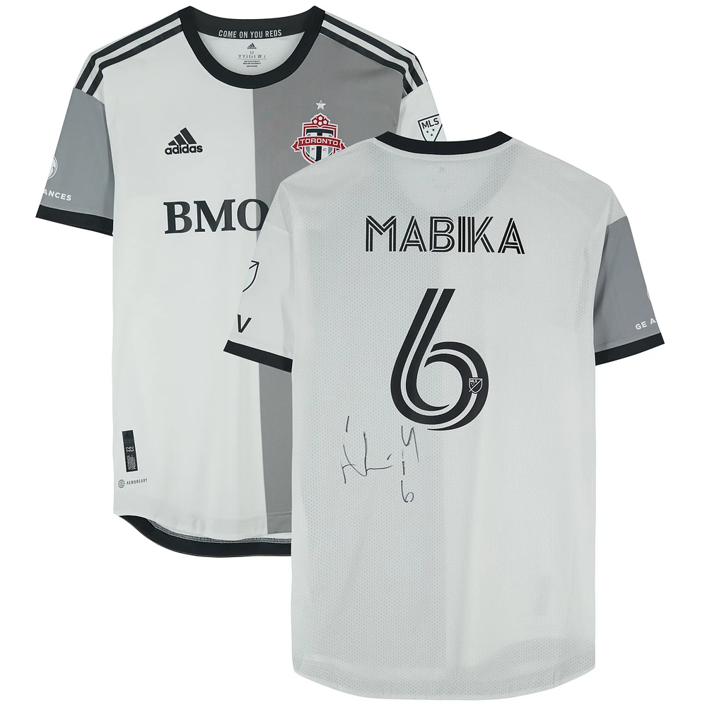 Aime Mabika Toronto FC Autographed Match-Used #6 Jersey from the 2023 MLS Season