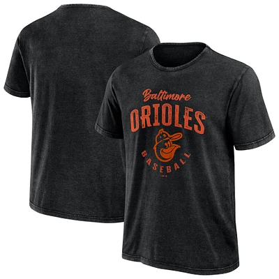 Men's Darius Rucker Collection by Fanatics Black Baltimore Orioles Cooperstown Collection Washed T-Shirt