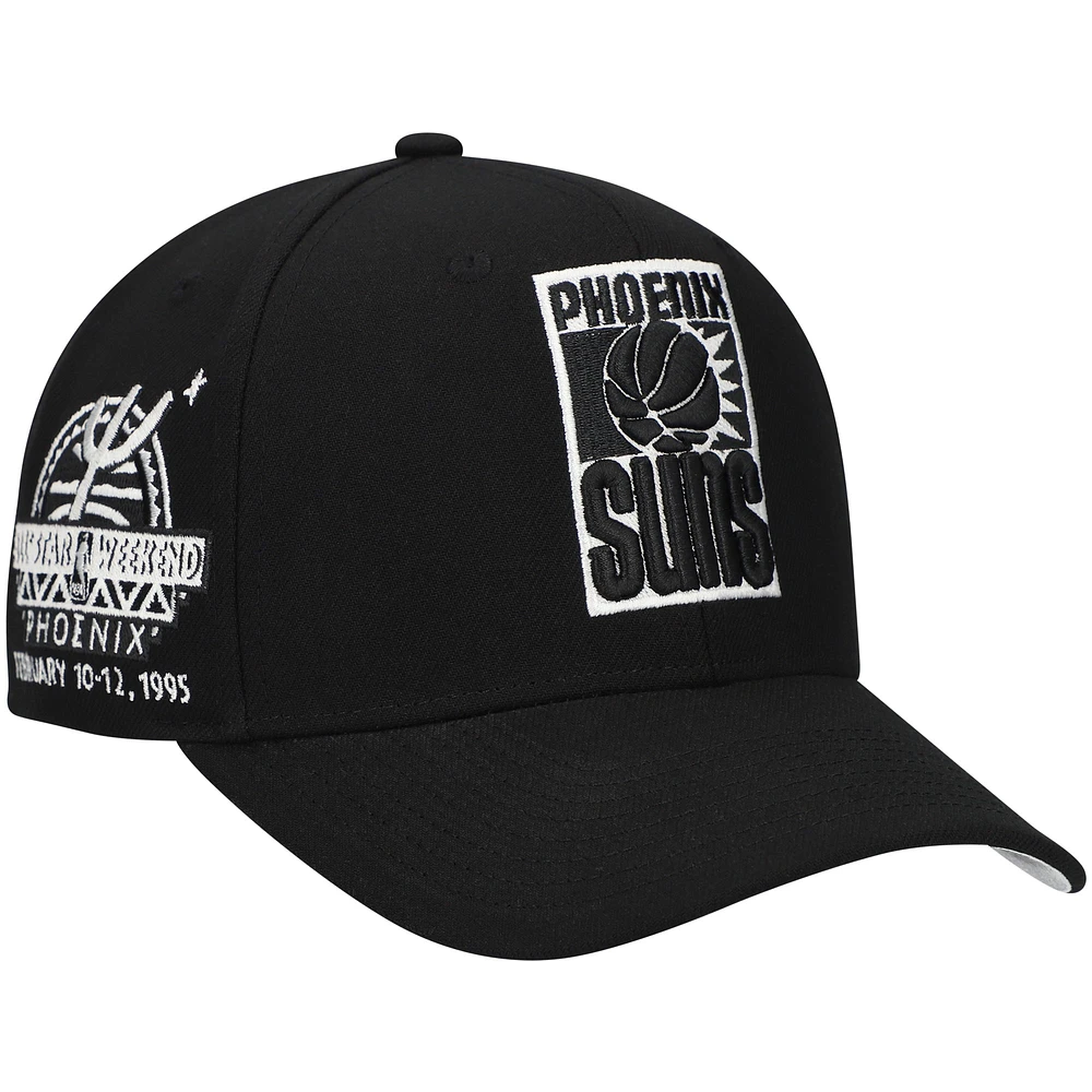 Men's Mitchell & Ness Black Phoenix Suns Panda Adjustable Hat