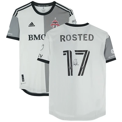 Sigurd Rosted Toronto FC Autographed Match-Used #17 White Jersey from the 2023 MLS Season
