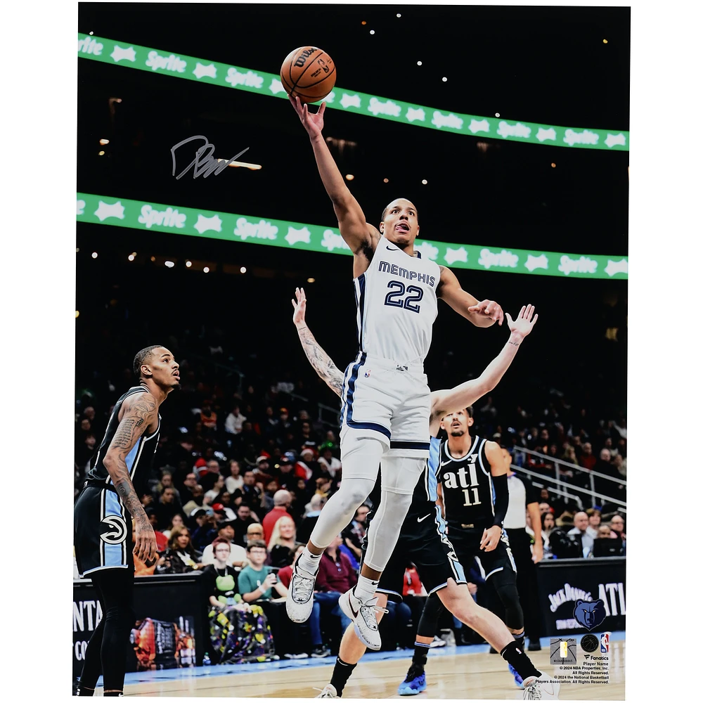 Desmond Bane Memphis Grizzlies Autographed 16" x 20" Layup vs. Hawks Photograph