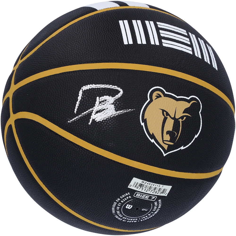 Desmond Bane Memphis Grizzlies Autographed Wilson 2023-24 City Edition Basketball